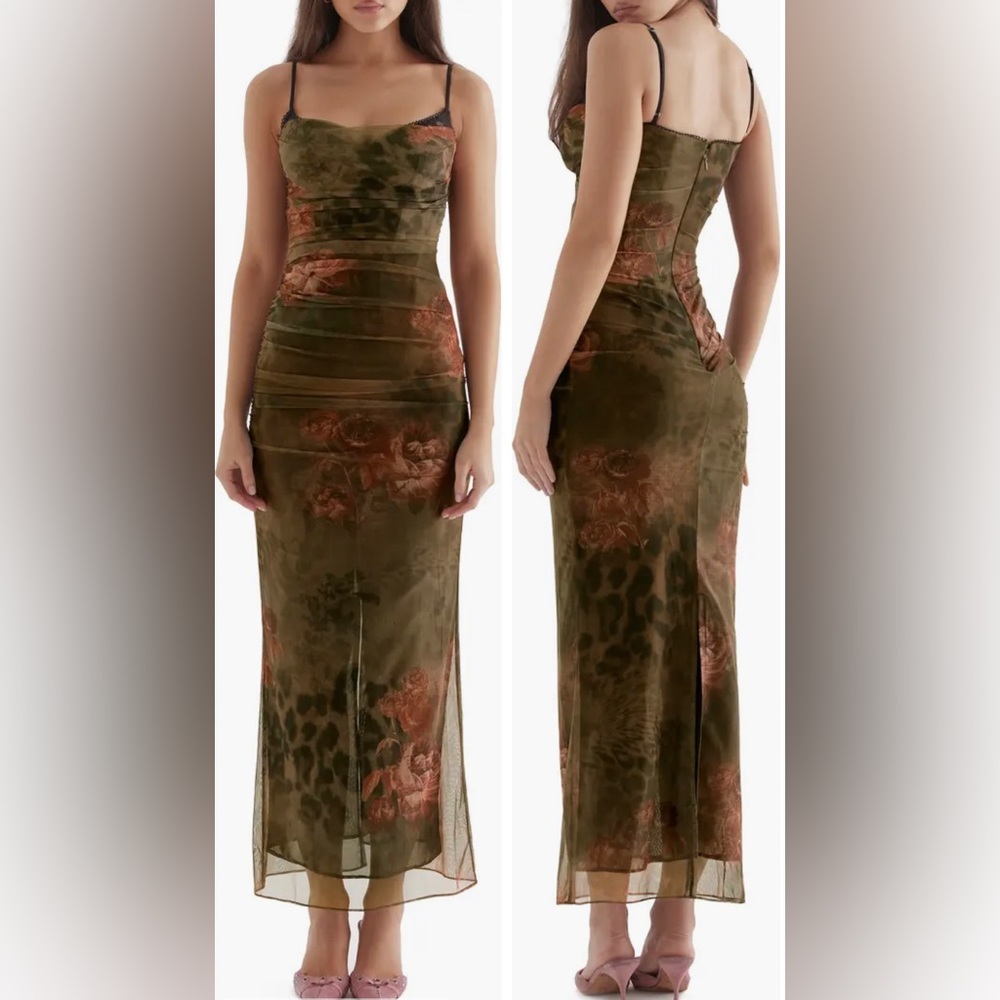 House of CB Nalini Print Dress; Size Large; NEVER WORN